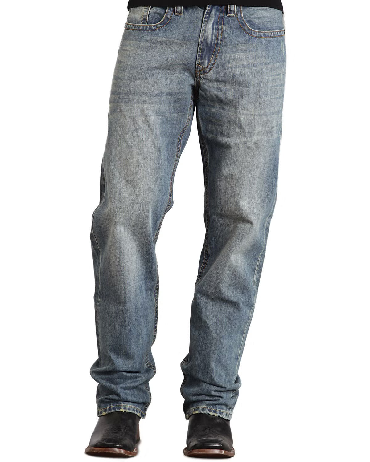 Mens Stetson 1520 Fit Classic "X" Stitched Jeans