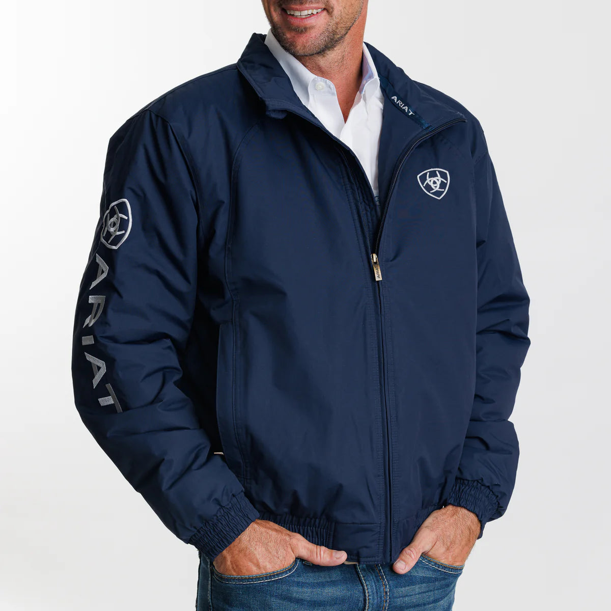 Ariat Mens Team Logo Insulated Jacket | Navy