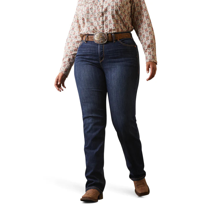 Ariat Womens Real Perfect Rise Straight Leg - Greta Midnight