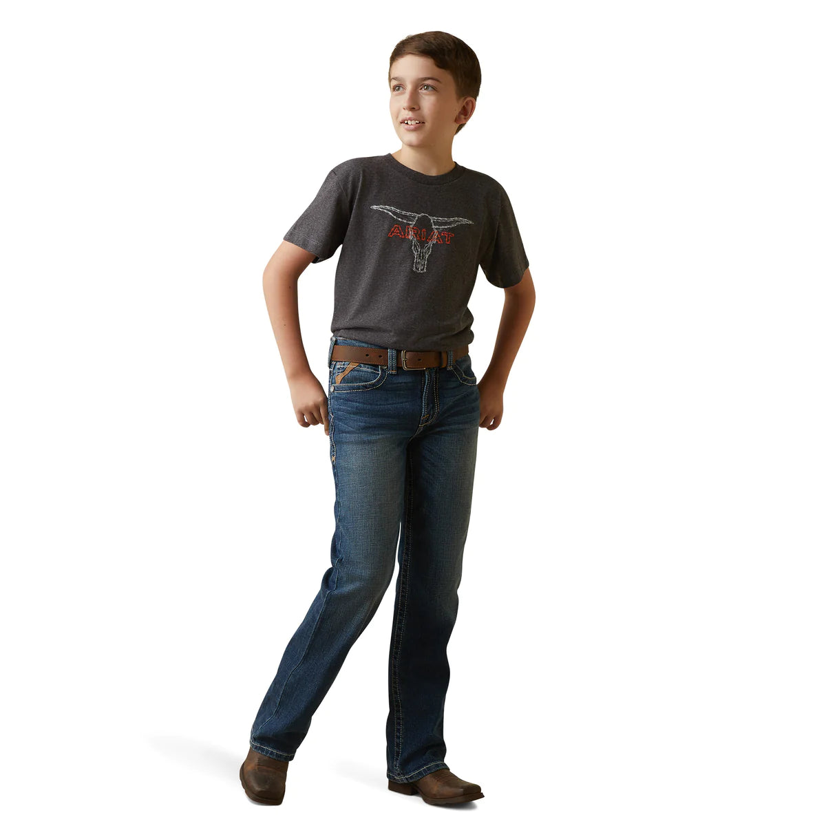 Ariat Boys Barbed Wire Steer T-Shirt