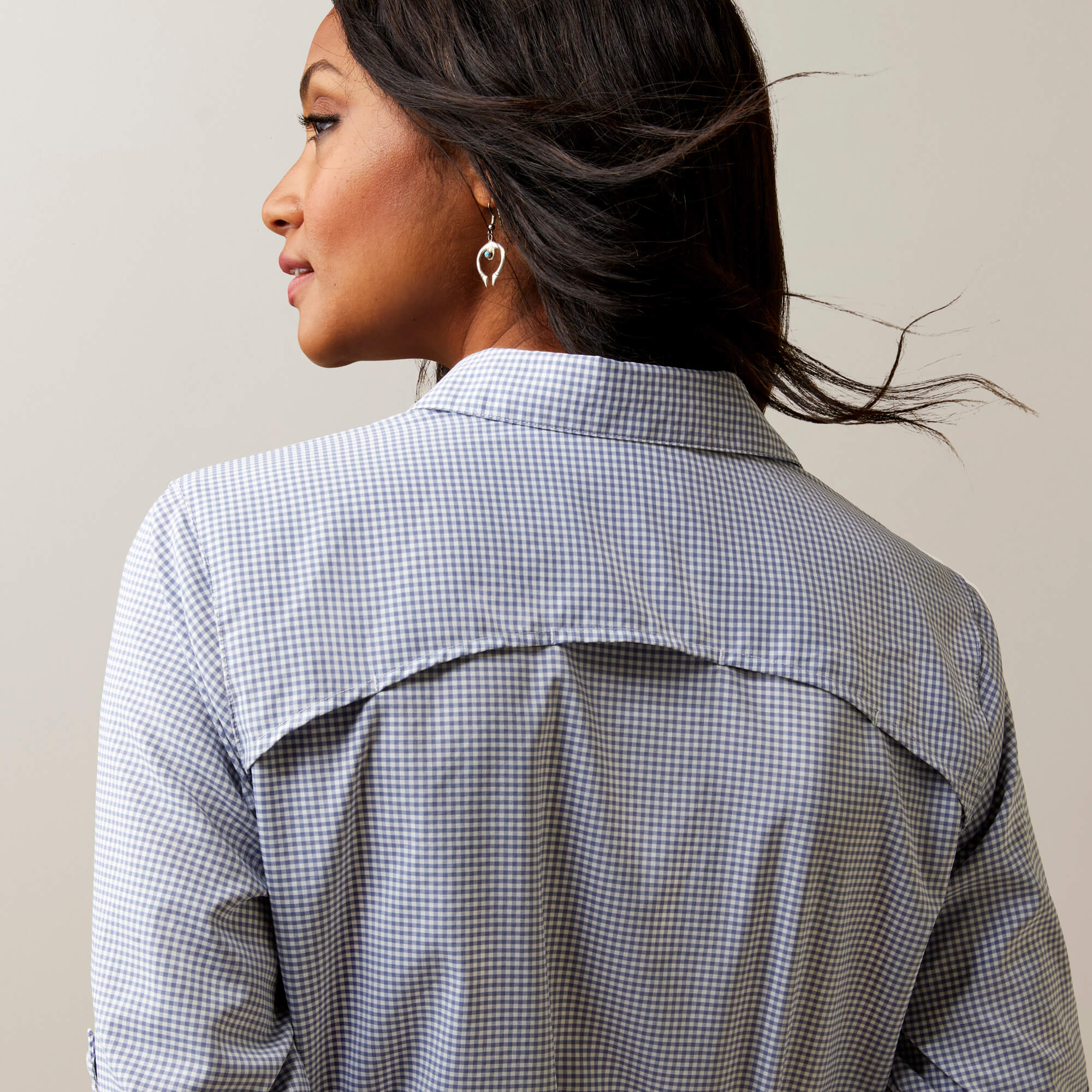 Ariat Womens VentTEK L/S Shirt Coastal Fjord Check