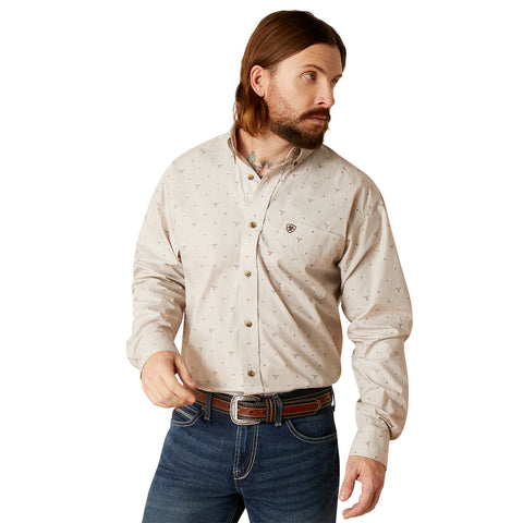 Ariat Mens Beau Classic Long Sleeve Shirt - Sandshell