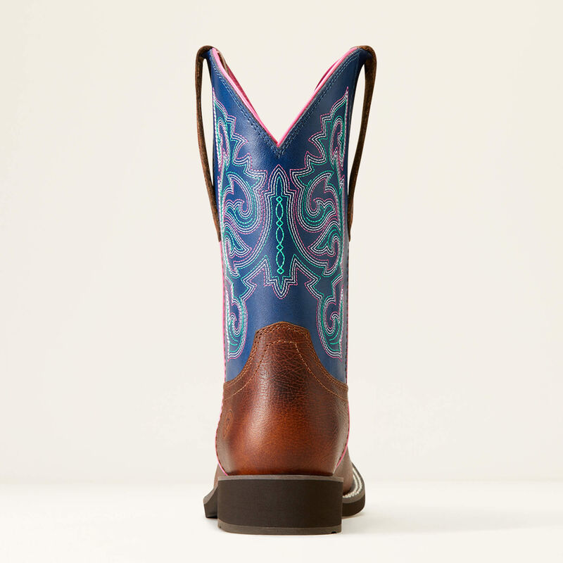 Ariat Womens Delilah StretchFit Western Boot Dark Cottage/Ole Blue