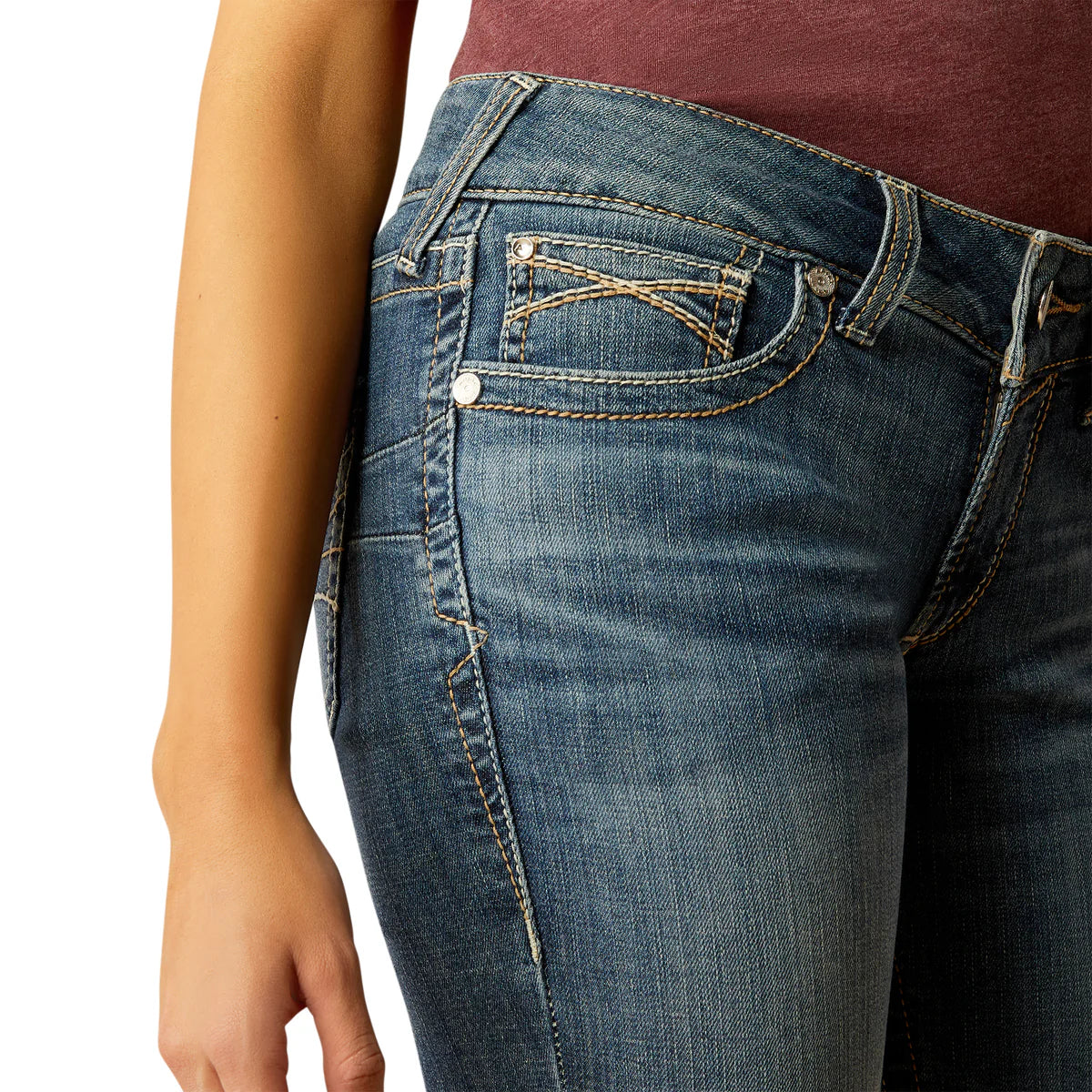 Ariat Women's Mid Rise Boot Cut Amora Jeans