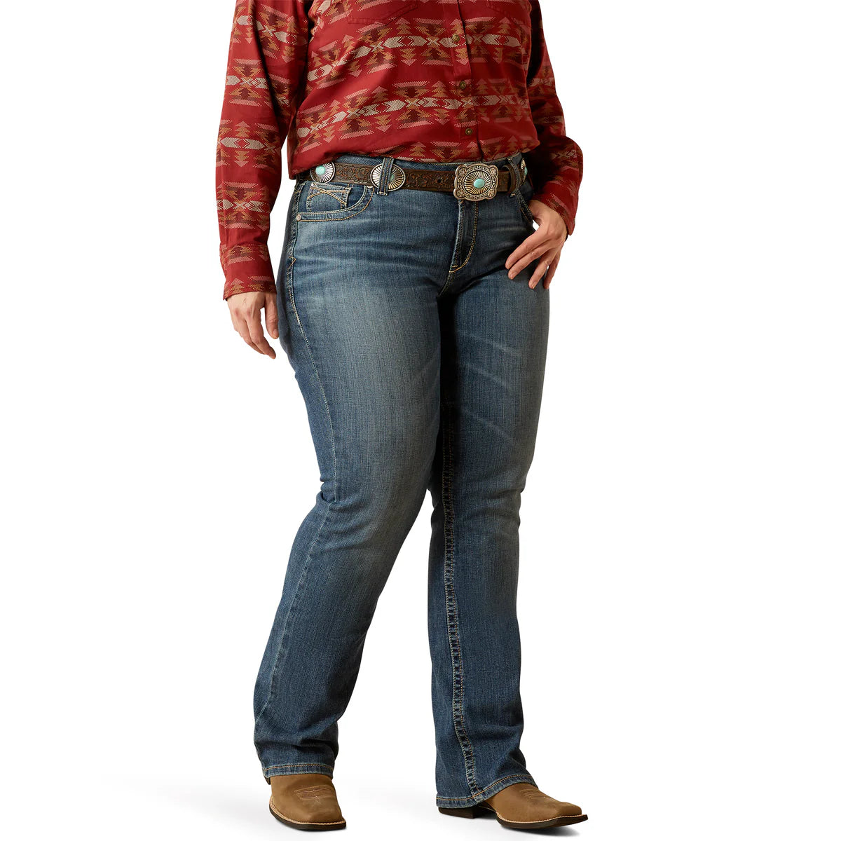 Ariat Women's Mid Rise Boot Cut Amora Jeans