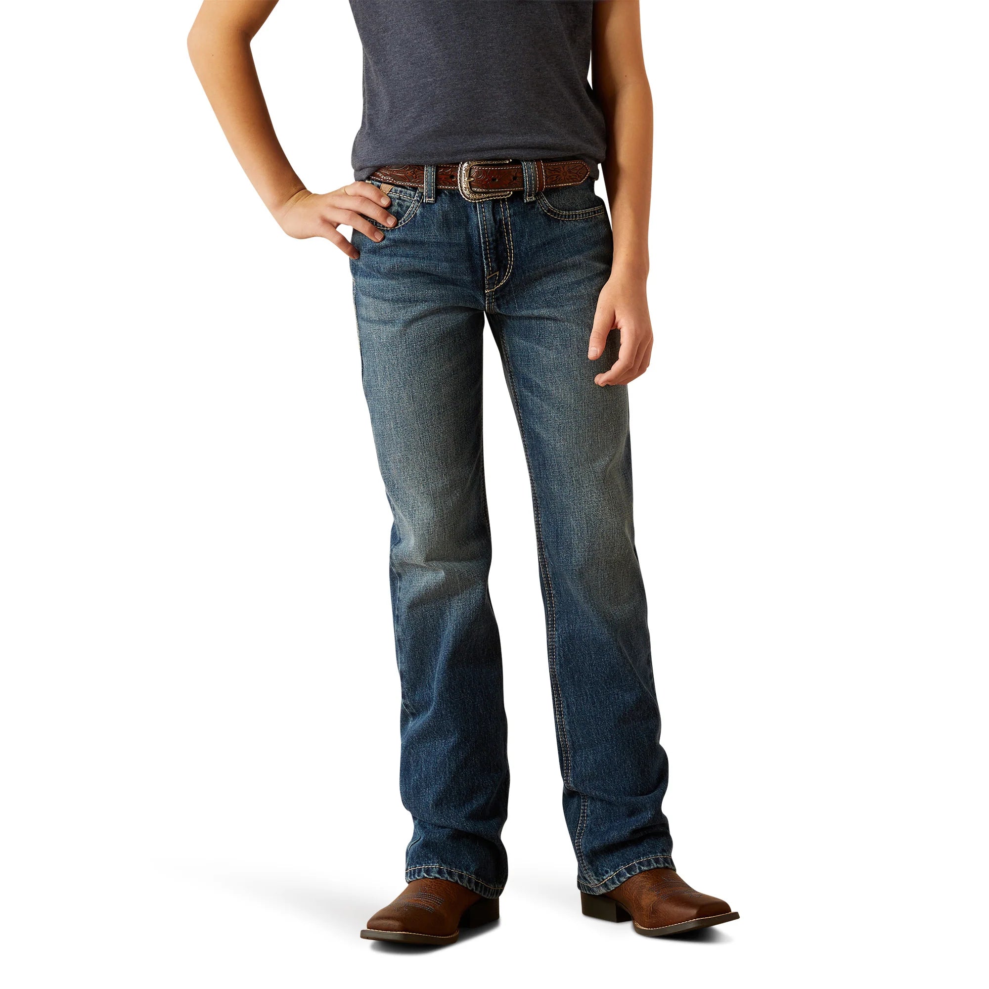 Ariat Boy's B4 Relaxed Kelvin Boot Cut Jean