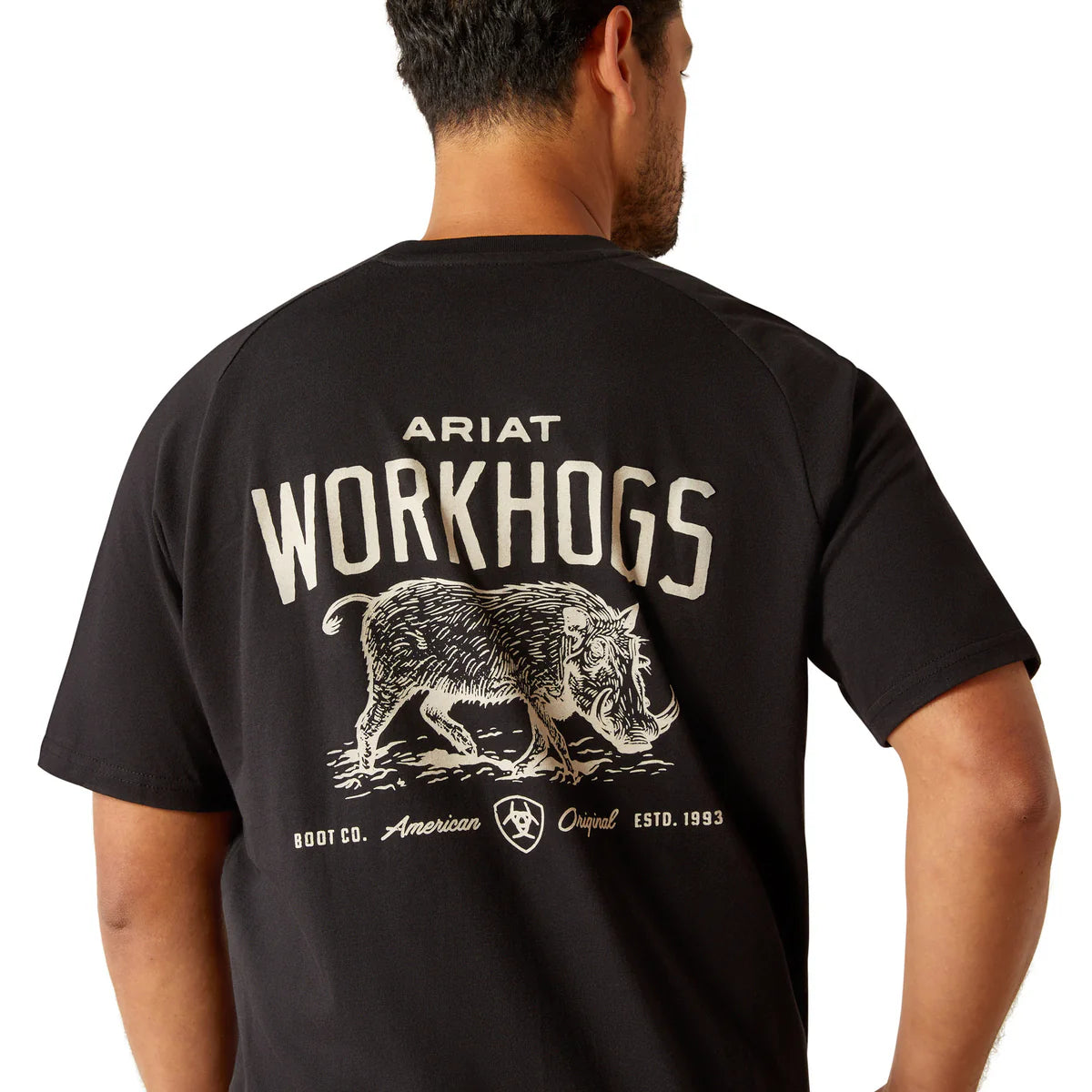 Ariat Mens Rebar Workhog Tee | Black