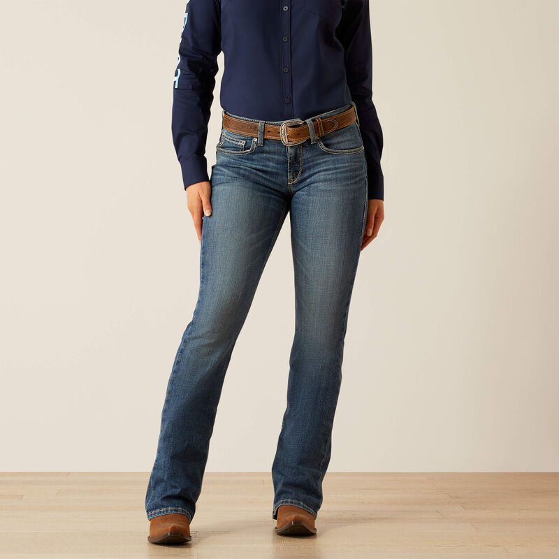 Ariat Women's Perfect Rise Boot Cut Jeans | Byrdie Tornado
