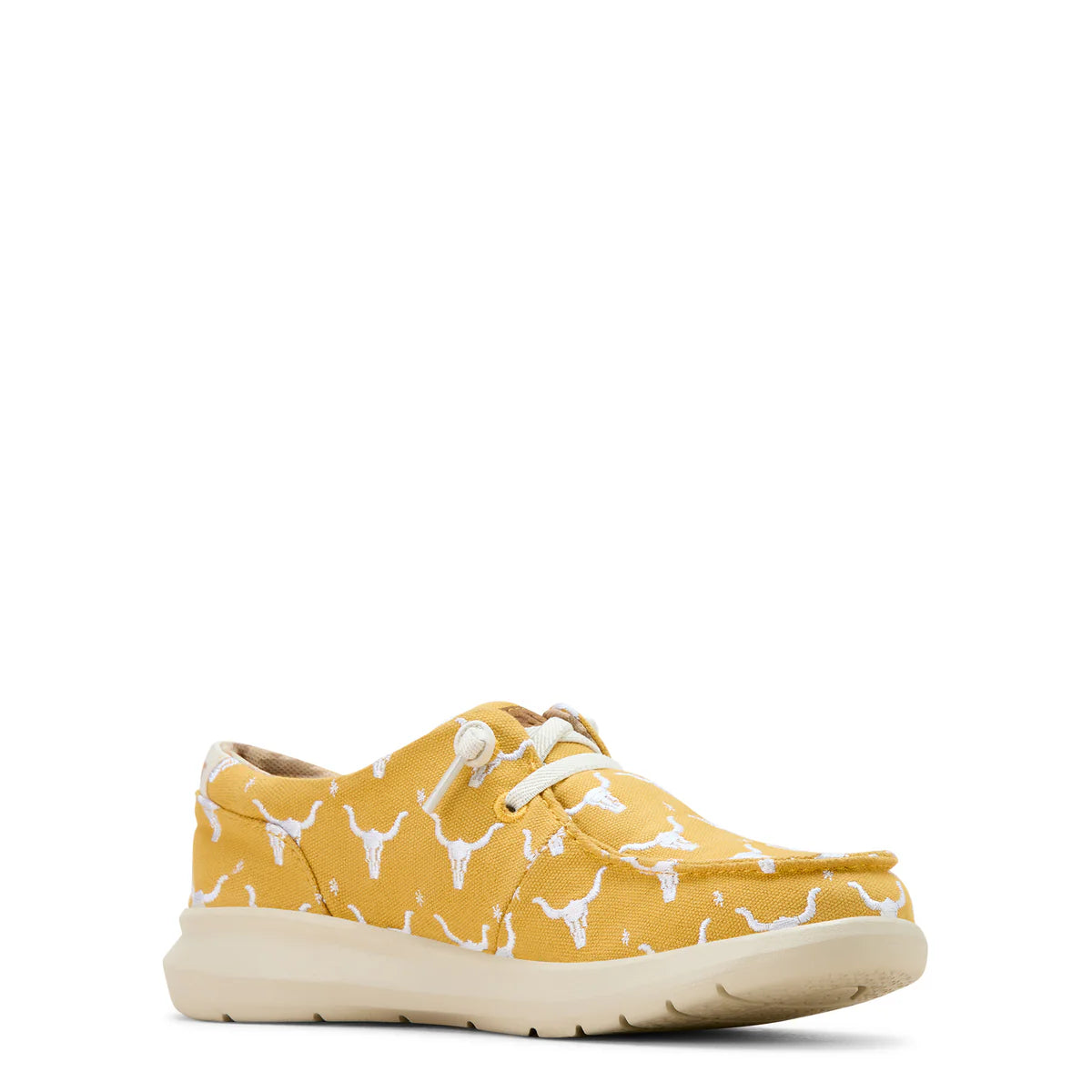 Ariat Womens Hilo Doodle Mustard Steer Heads
