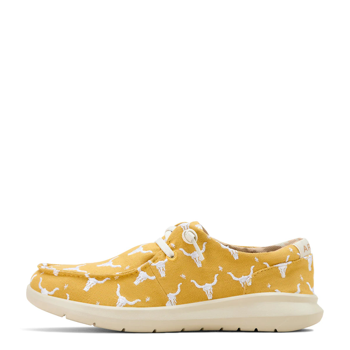 Ariat Womens Hilo Doodle Mustard Steer Heads