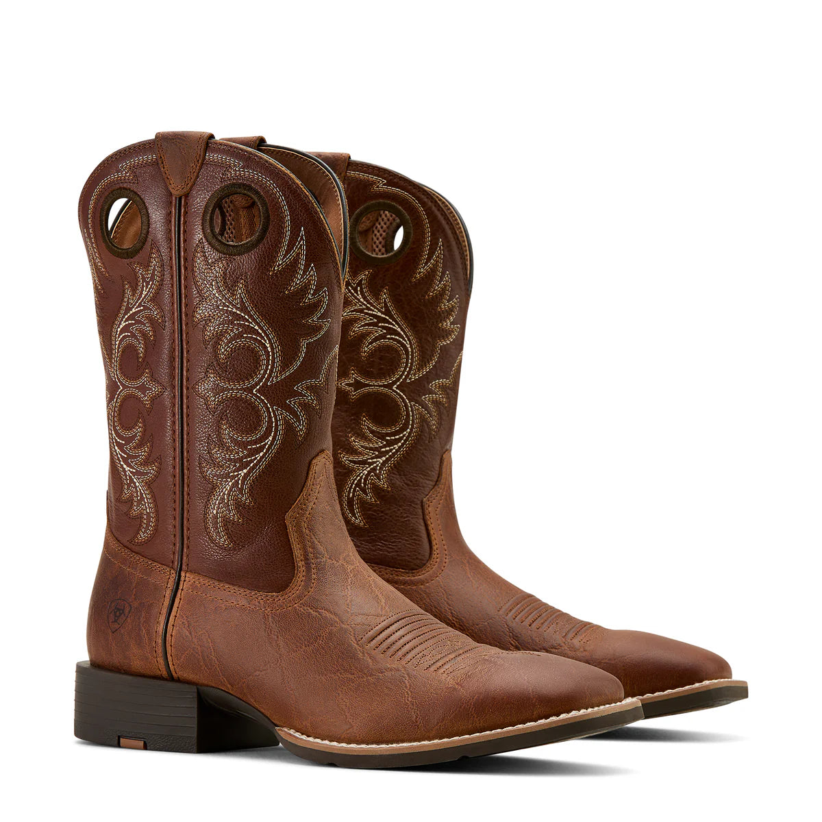 Ariat Men's Sport Rodeo Cowboy Boot - Aged Tan Elephant Print/Luna Tan