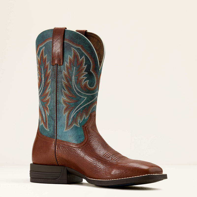 Ariat Men's Wilder Western Boot | Luna Tan/Forged Green