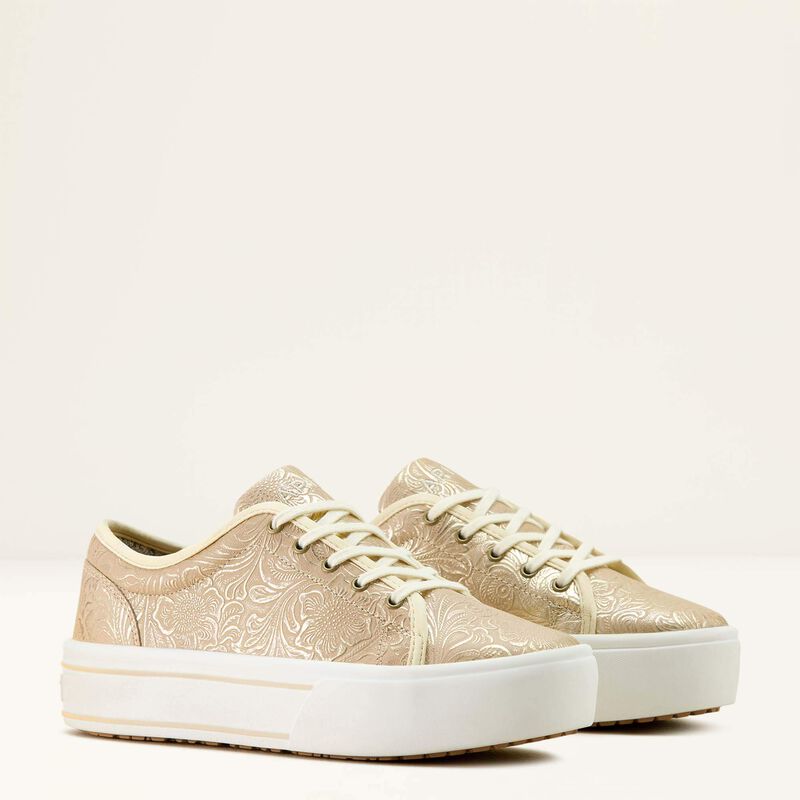 Ariat Ladies Skylar Shoe - Pearl Floral Emboss