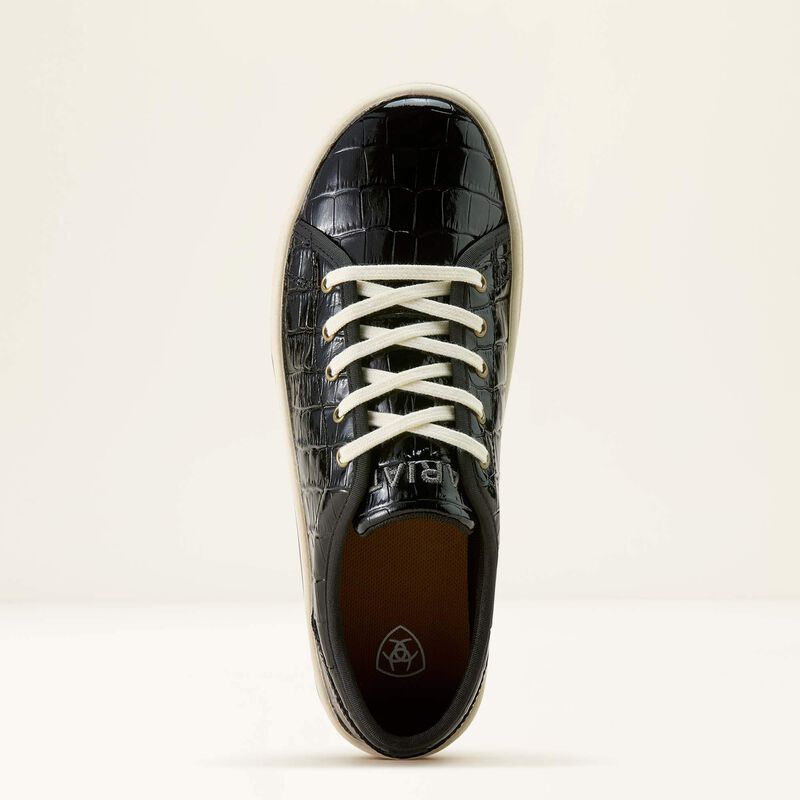 Ariat Ladies Skylar Shoe - Luxe Caviar Croc Print