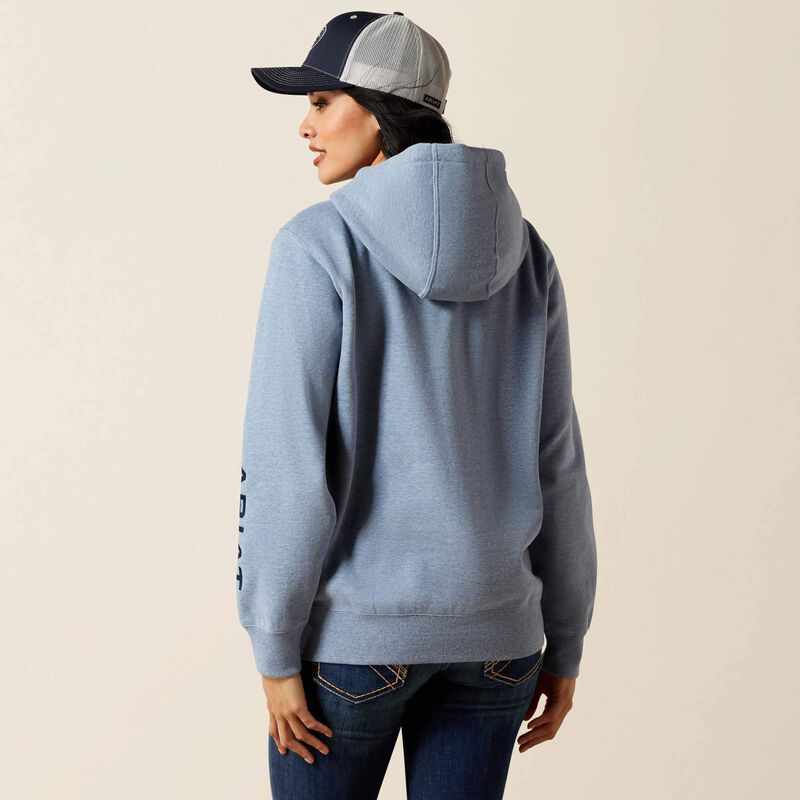 Ariat Womens Logo 2.0 Hoodie Vinatge Indigo Heather