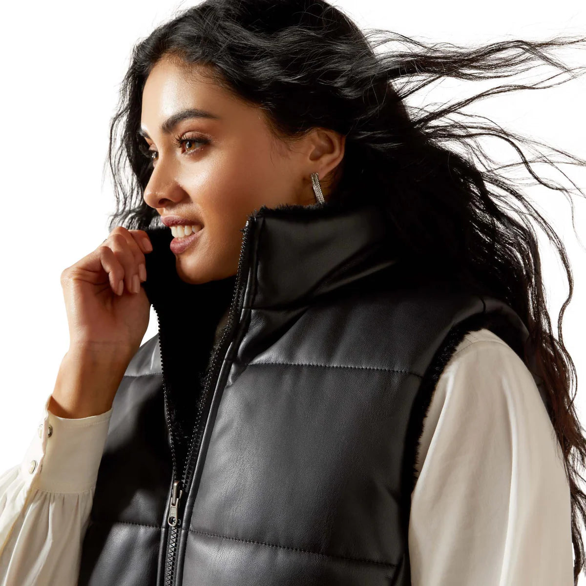 Ariat Womens Echo Reversible Vest | Black