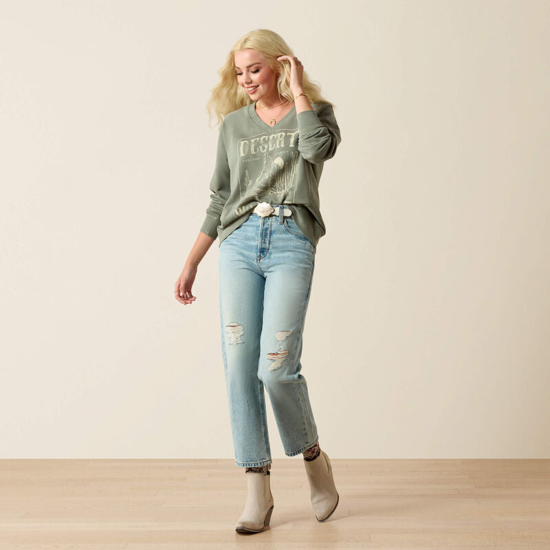 Ariat Womens Victoria Sweatshirt | Sea Spray