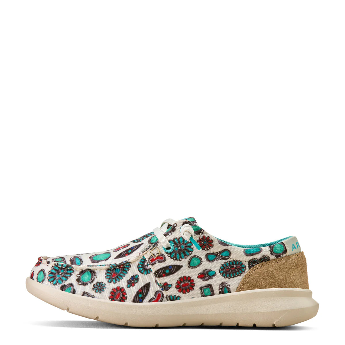 Ariat Womens Hilo Turquoise Jewelry Box/Camel Suede