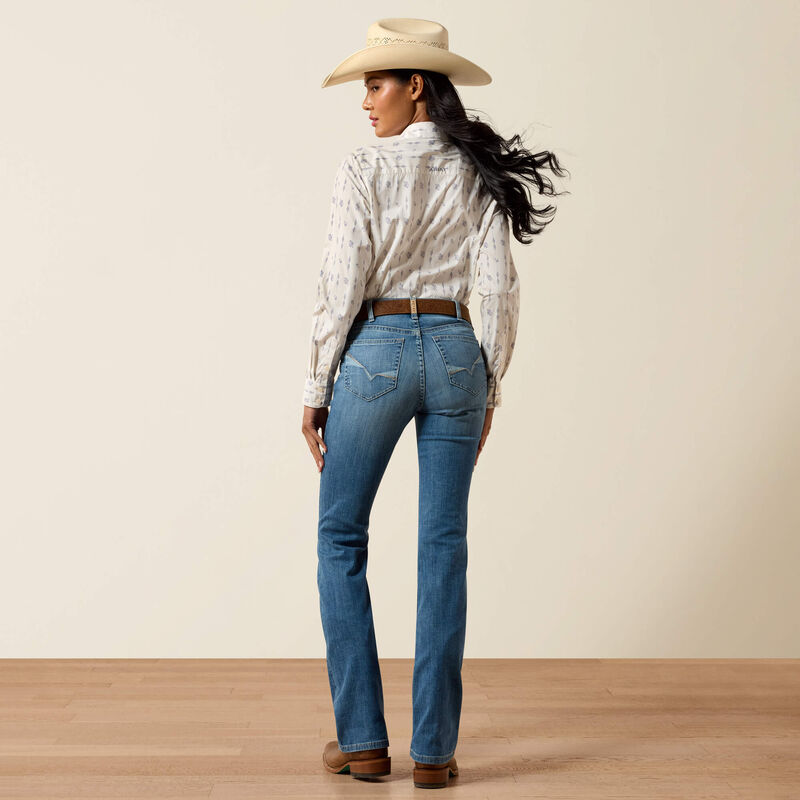 Ariat Womens High Rise Boot Cut Jeans - Lyra Belfair