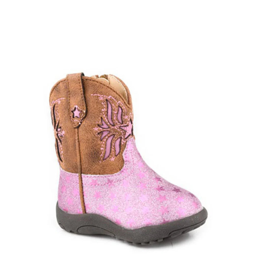 Roper Infant Cowbaby Starlet | Pink Glitter/Brown