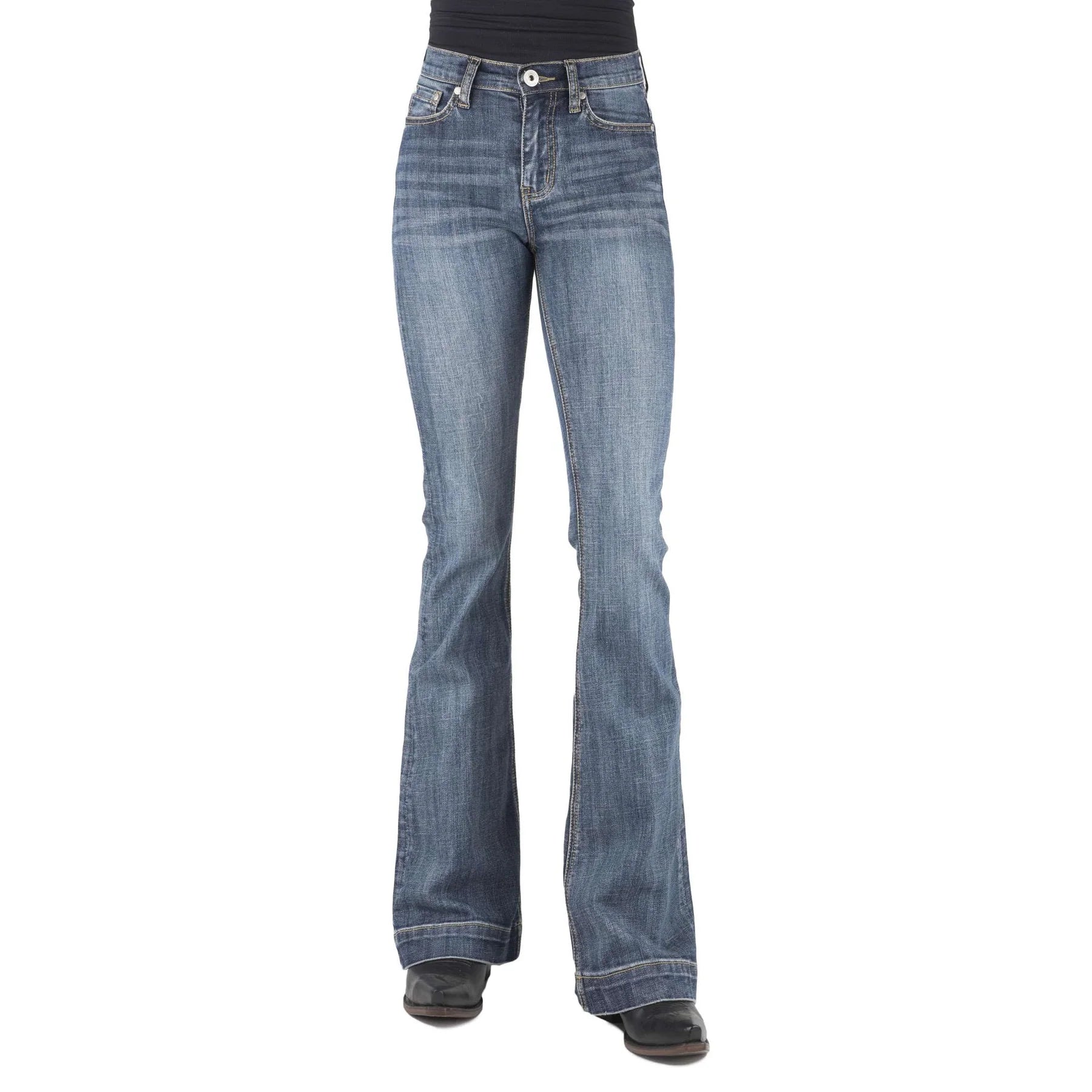 Stetson Women's Jeans 921 Flare Fit Plain Pocket