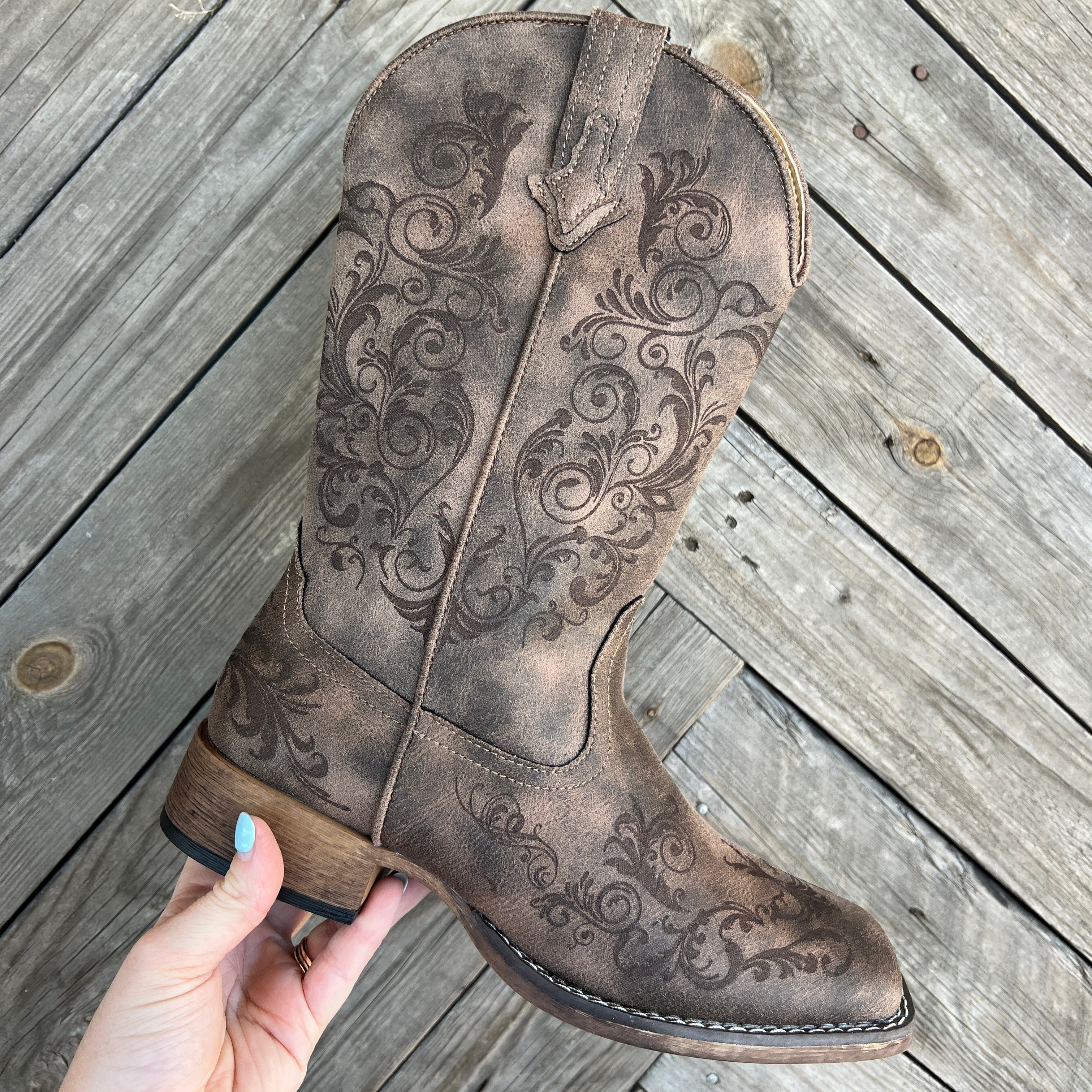 Women's Roper - Bailey Laser Brown Boots