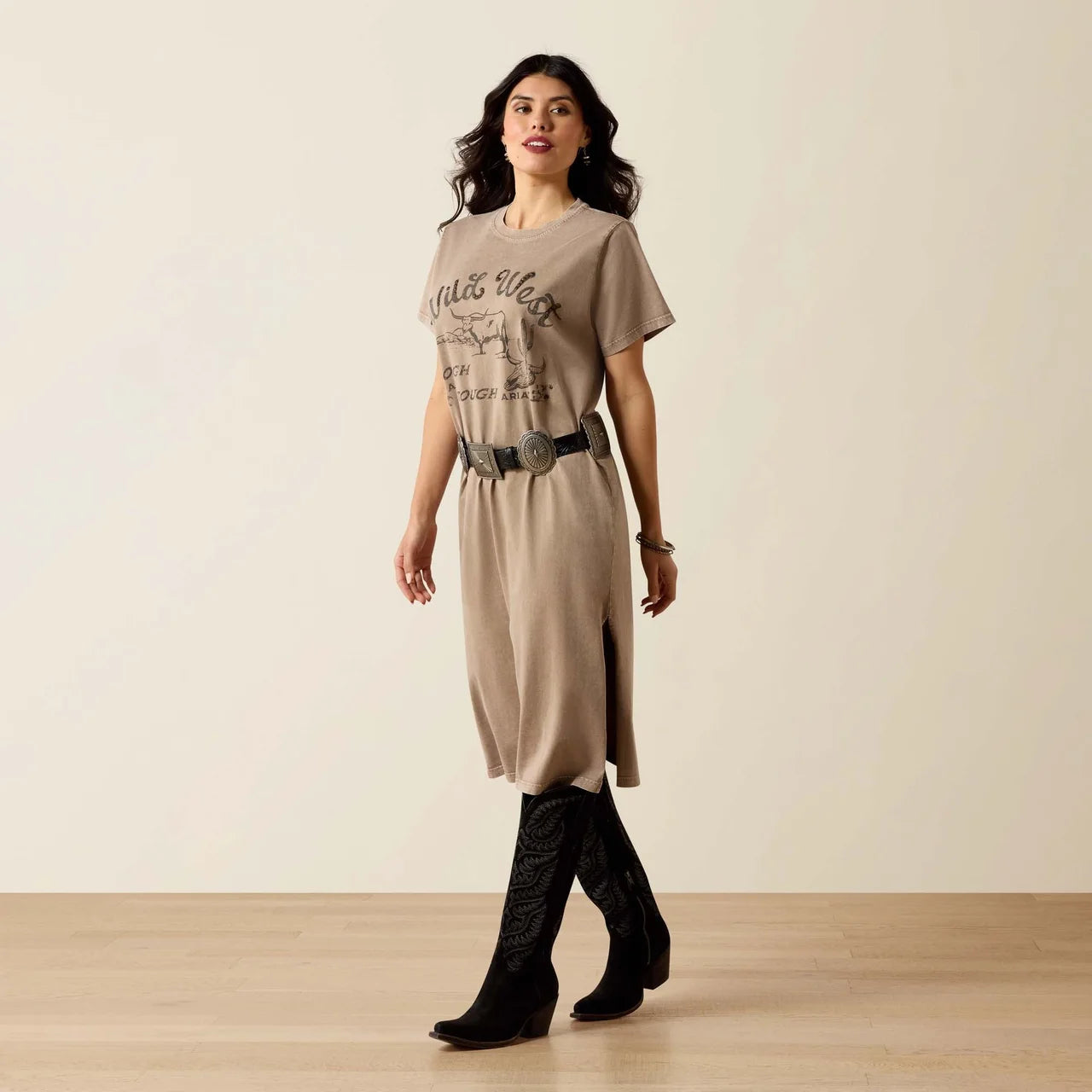 Ariat Womens Bandito Dress - Taupe Mineral WasH