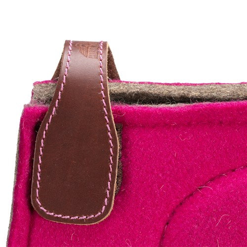 Fort Worth Felt Barrel Saddle Pad w/Contoured Built Up - 30" x 30"