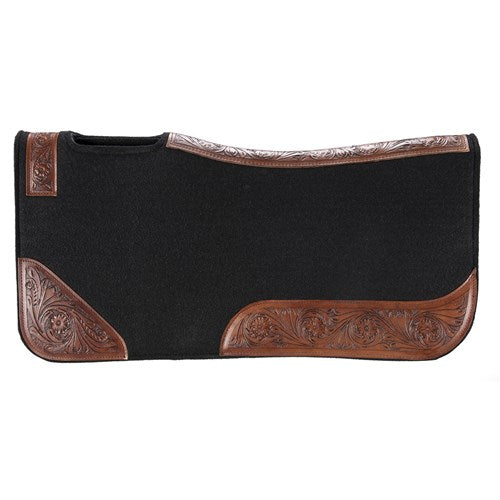 Fort Worth Tooled Felt Saddle Pad