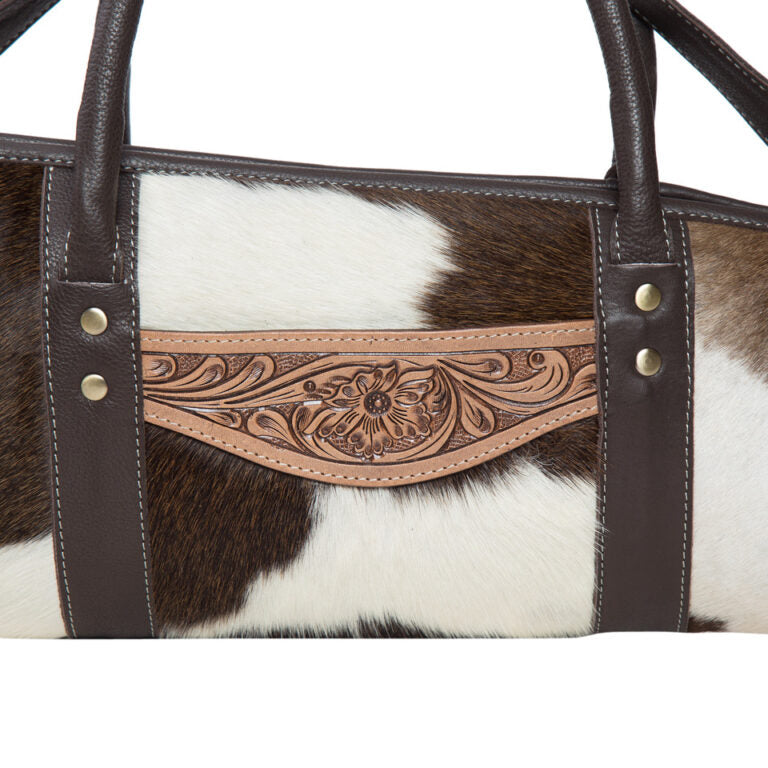 Cowhide Tooled Leather Rifle Case | Black or Brown