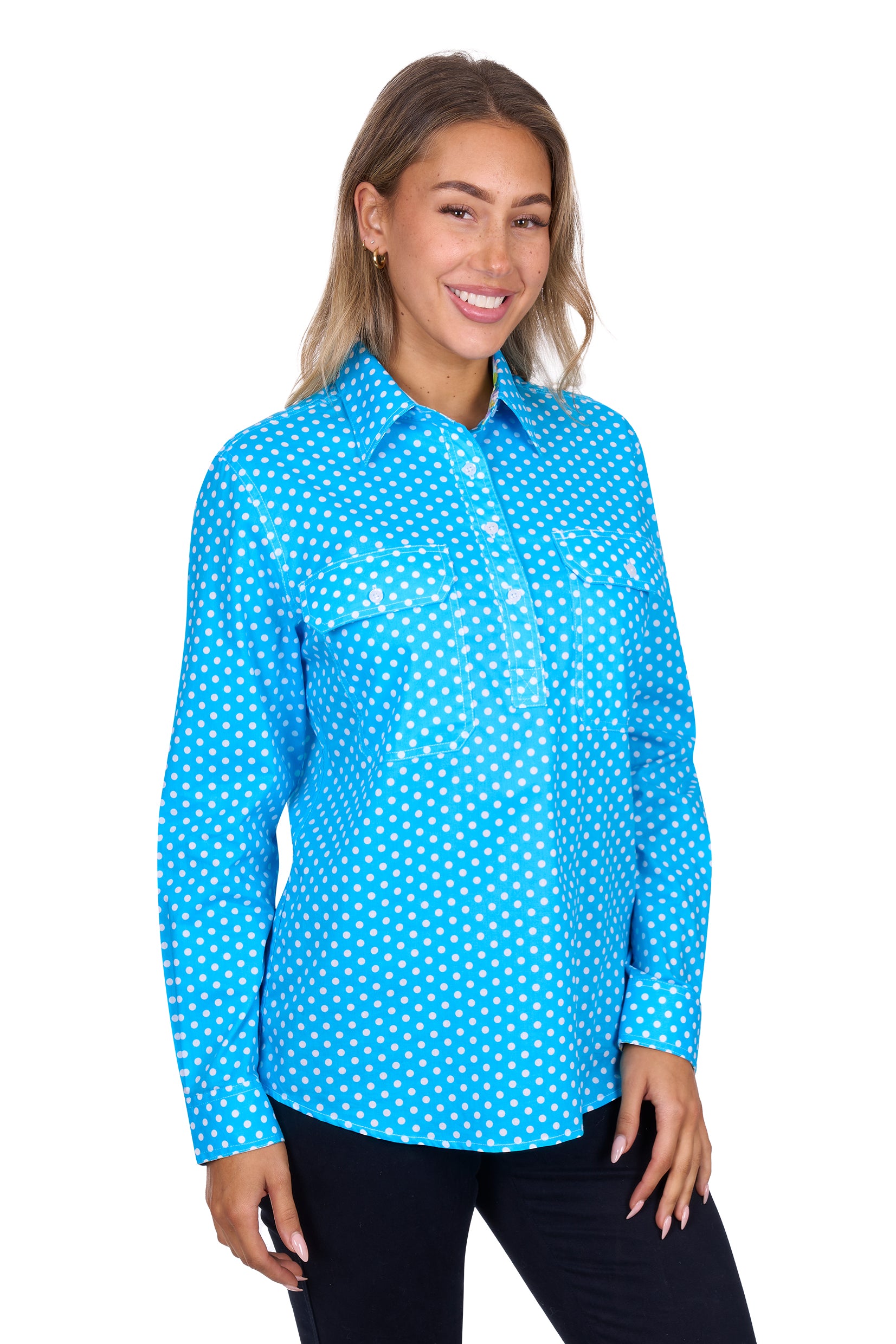 Hard Slog Womens Sia 1/2PLKT Shirt