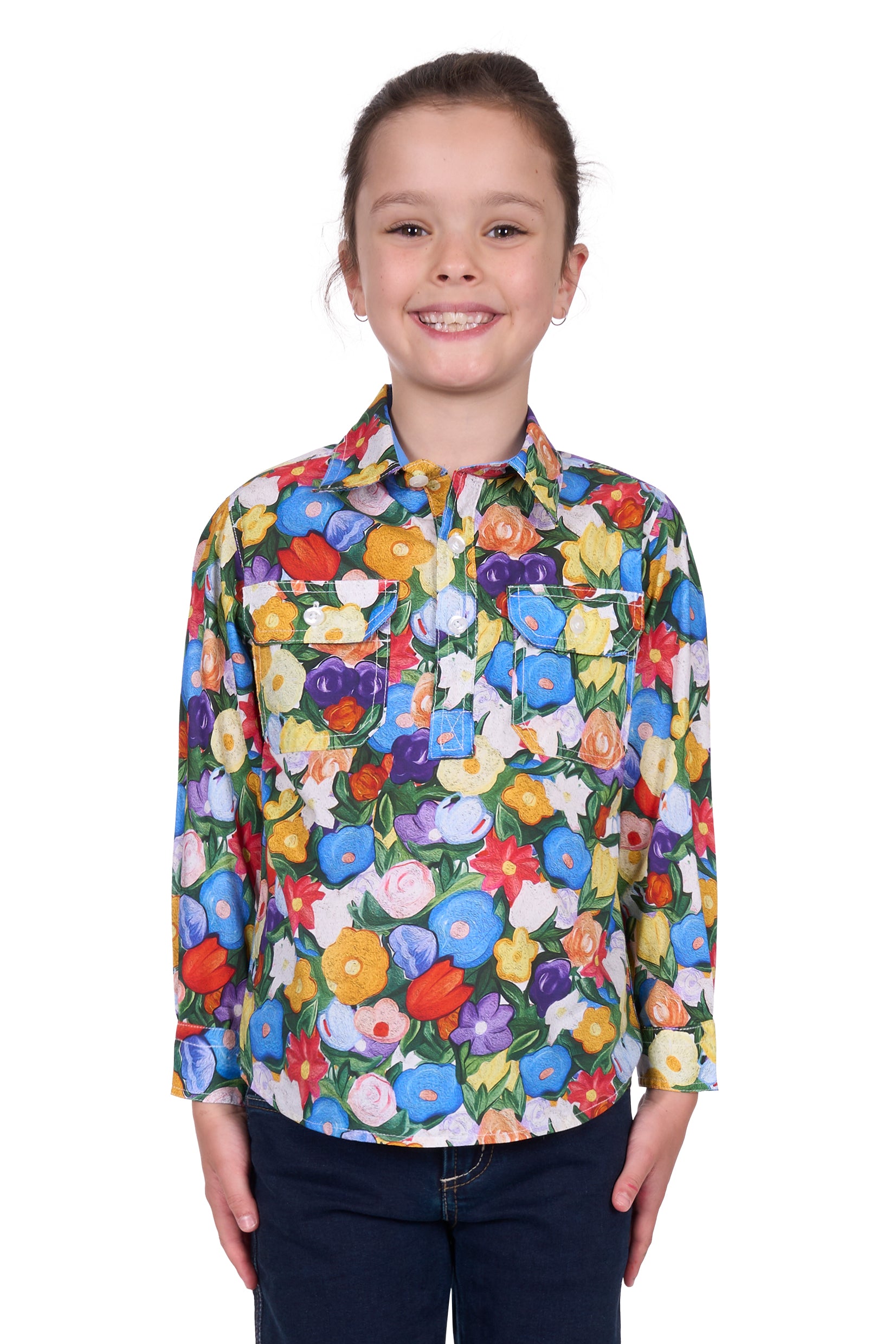 Hard Slog Kids Delia 1/2PLKT Shirt