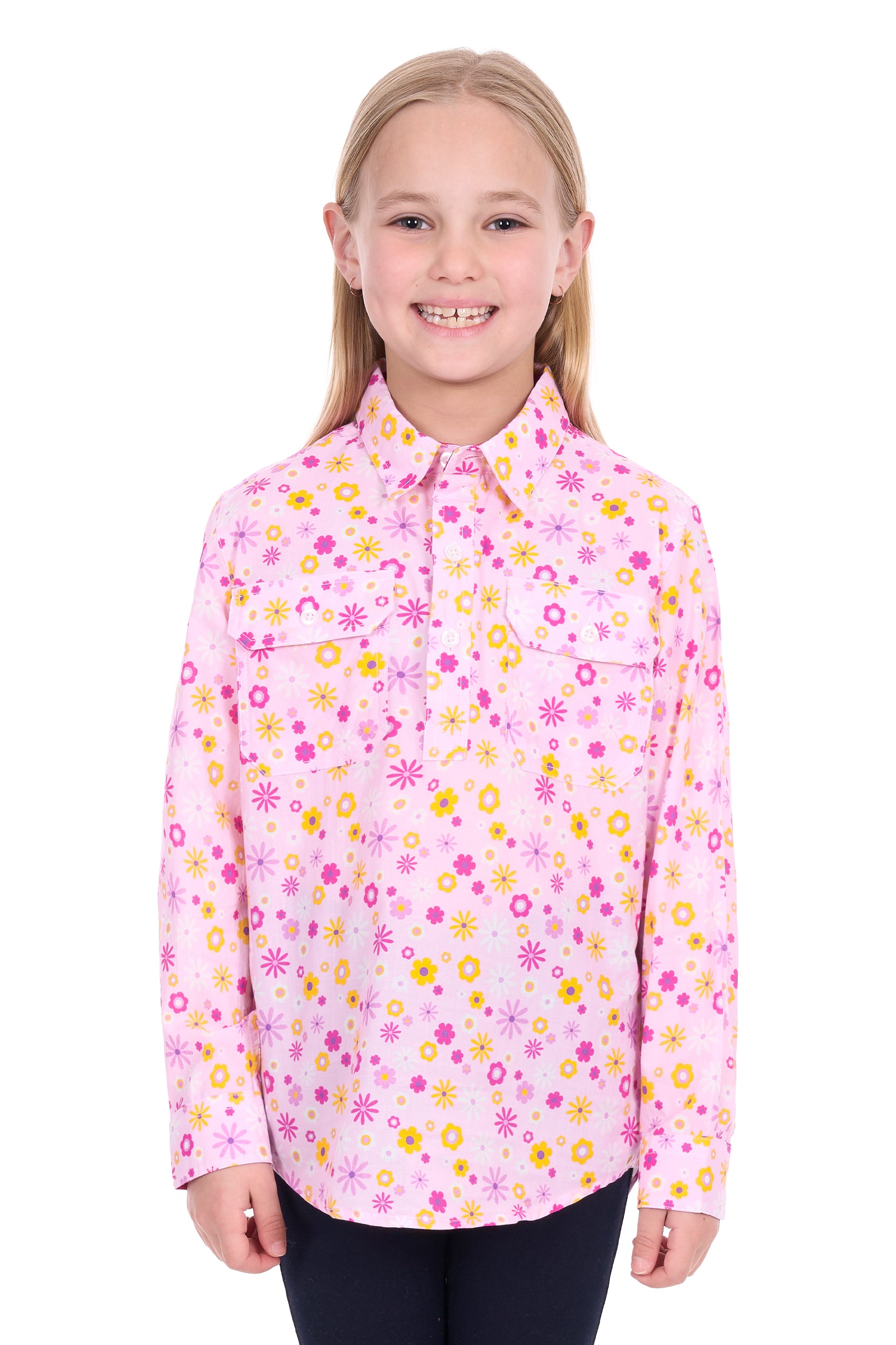 Hard Slog Kids Daisy 1/2PLKT Shirt