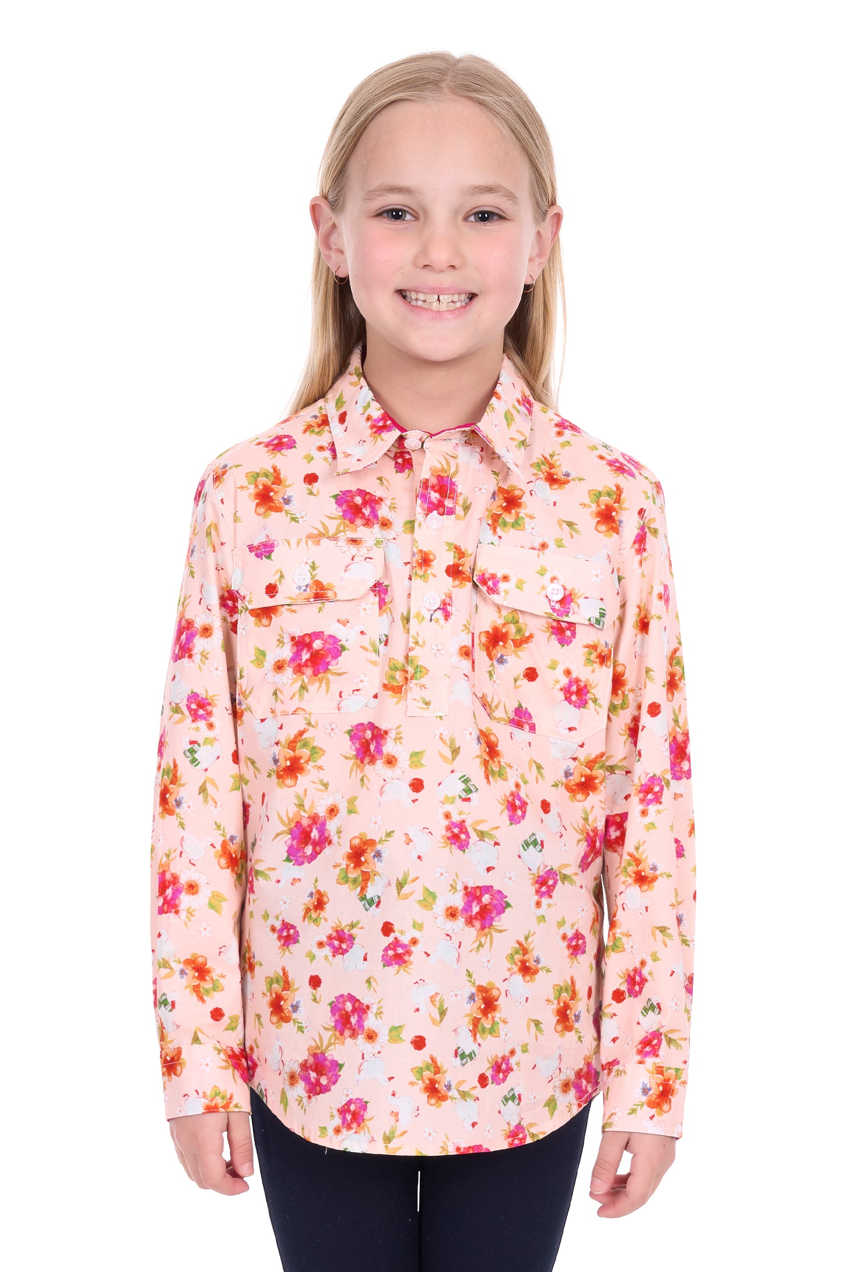 Hard Slog Kids Lily 1/2PLKT Shirt