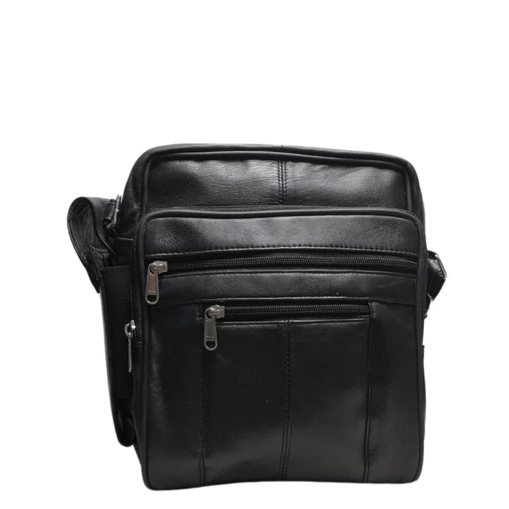 Black Sheepskin Crossbody Bag