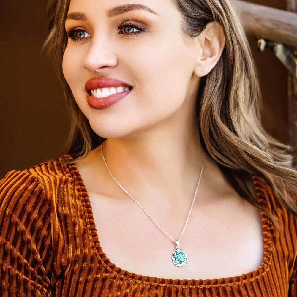 Montana Silver Turquoise Sunrise Necklace