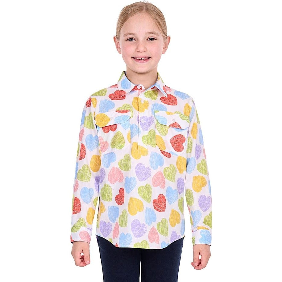 Kids Hard Slog Work Shirt - Polly Long Sleeve