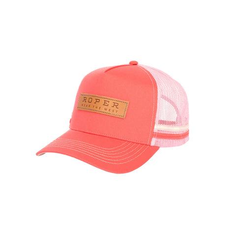 Roper Trucker Cap | Pink/Logo