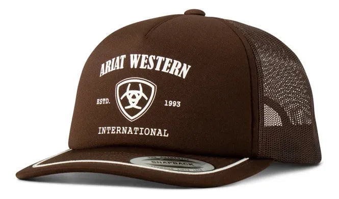 Ariat Western International Brown Snap Back Cap