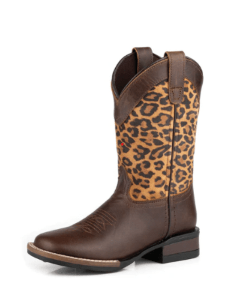 Roper Little Kids Monterey Leopard Boots - Brown