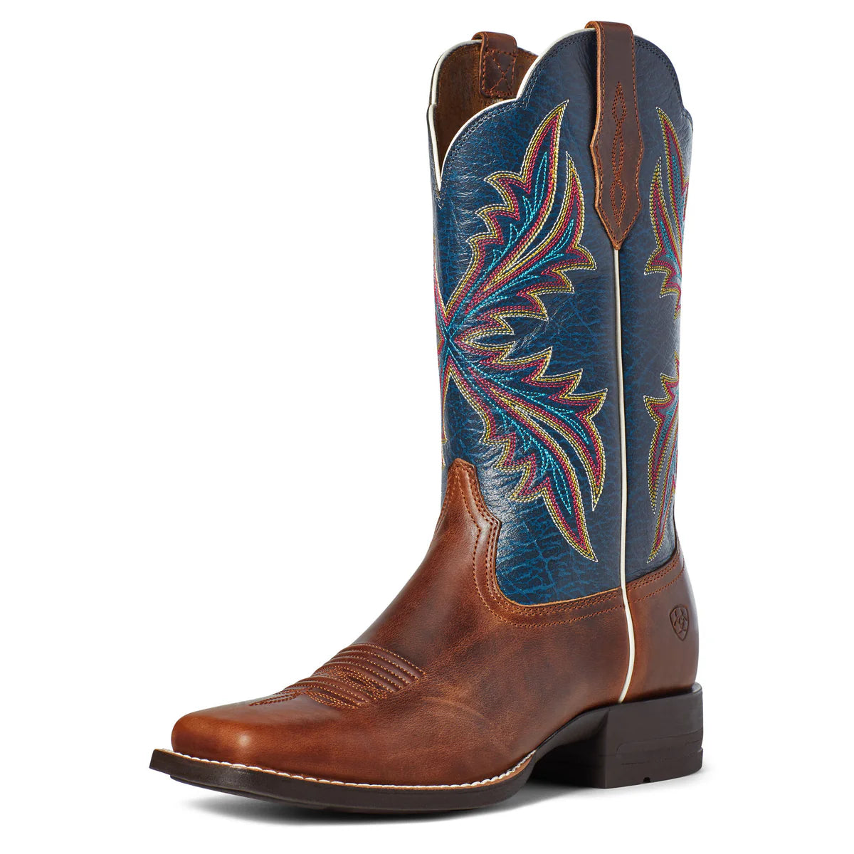Ariat Womens West Bound Boot | Russet Rebel/Crackle Navy