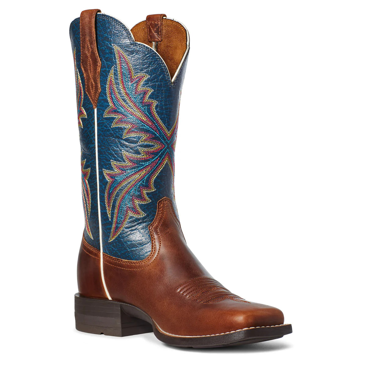 Ariat Womens West Bound Boot | Russet Rebel/Crackle Navy