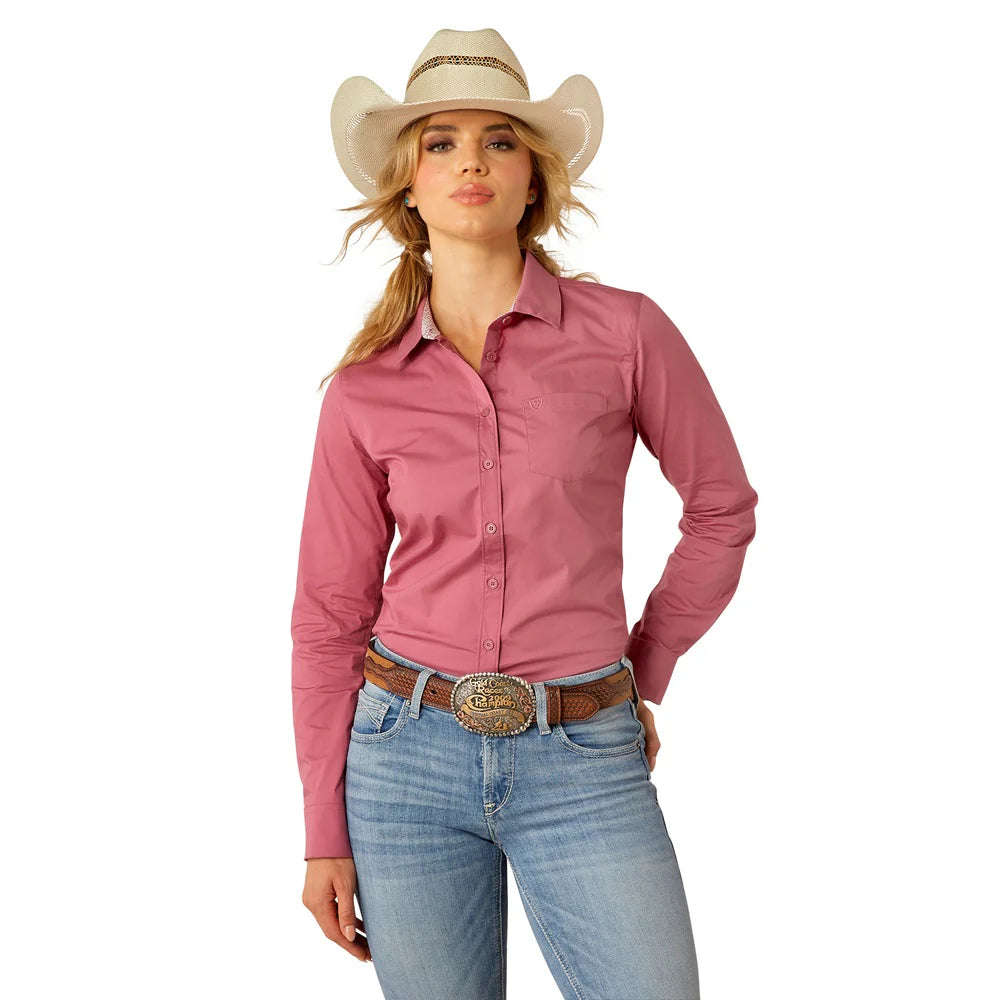 Ariat Womens Wrinkle Resistant Shirt | Rose Wine