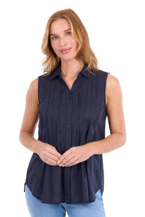 Thomas Cook Womens Pearl - Sleeveless Shirt - Navy