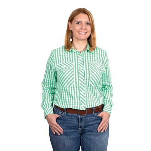 Women's - Abbey - Full Button - Ivy Check