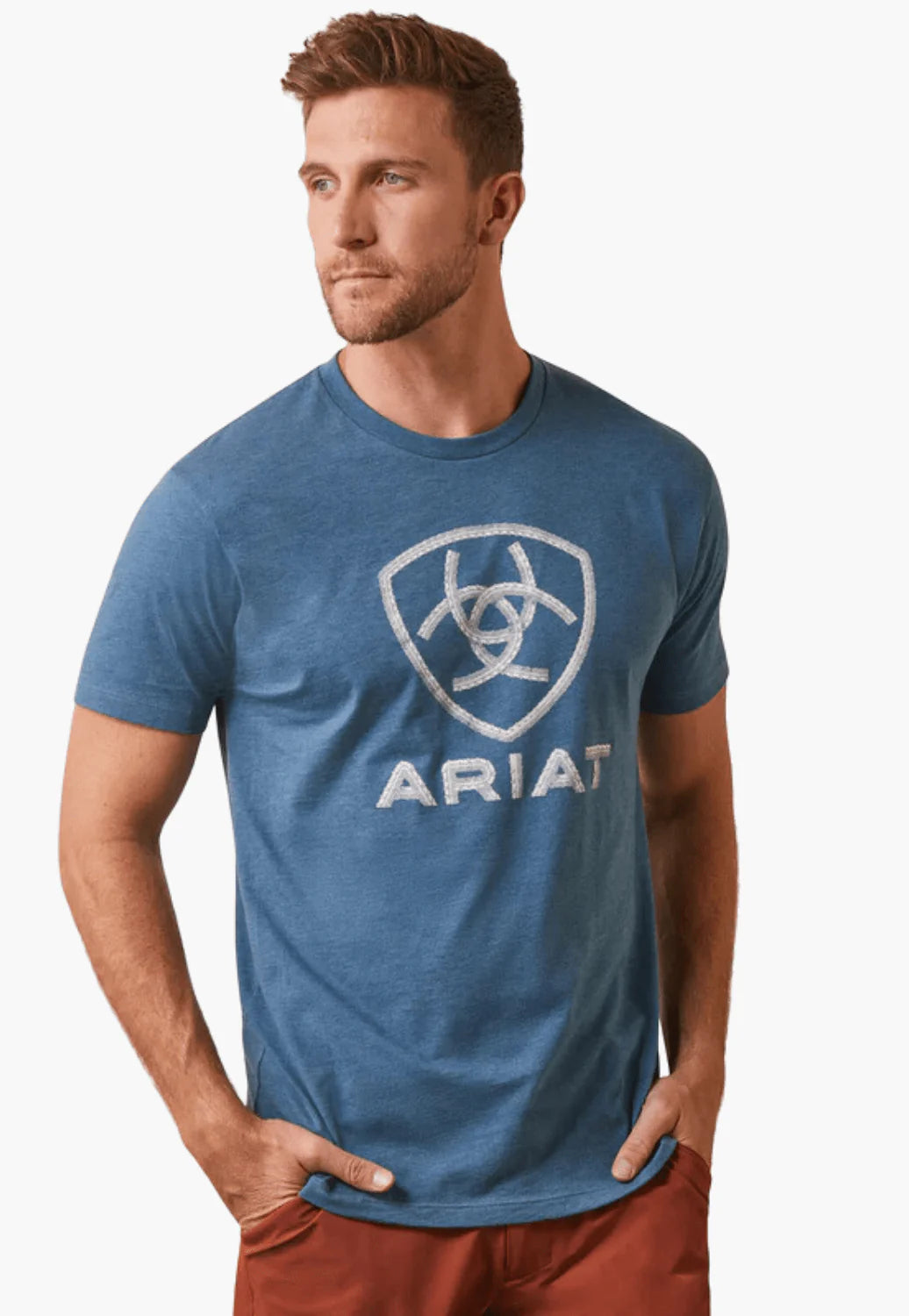 Ariat Mens Steel Bar Logo T-Shirt
