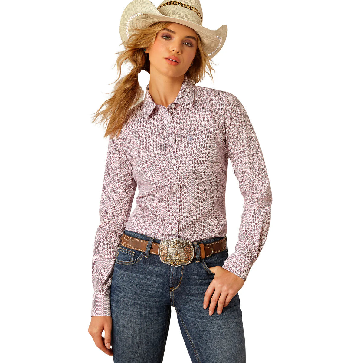 Ariat Womens Wrinkle Resistant Shirt | Finleigh Geo Print