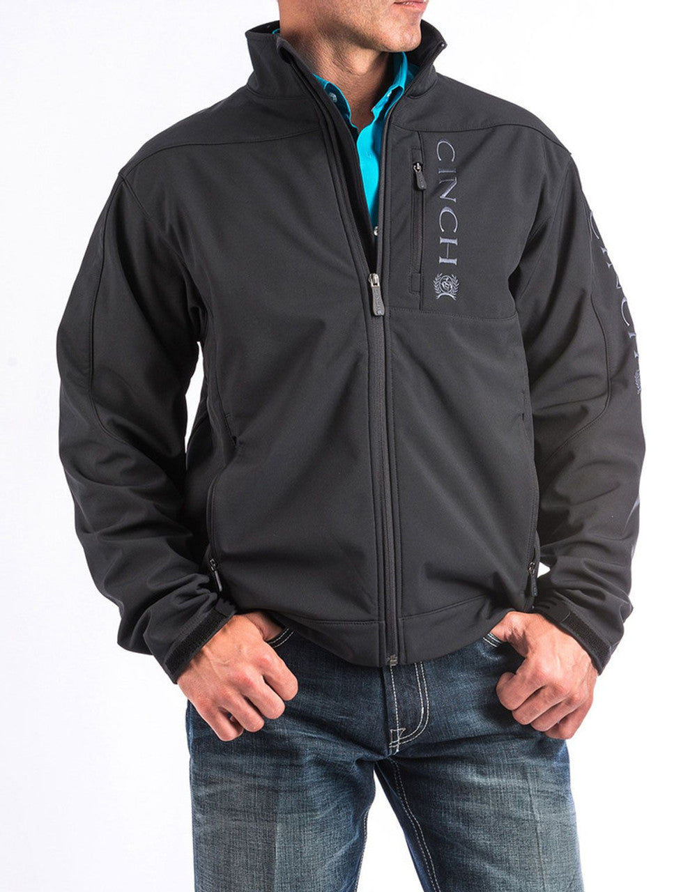 Cinch Mens "Bena" Bonded Jacket | Black