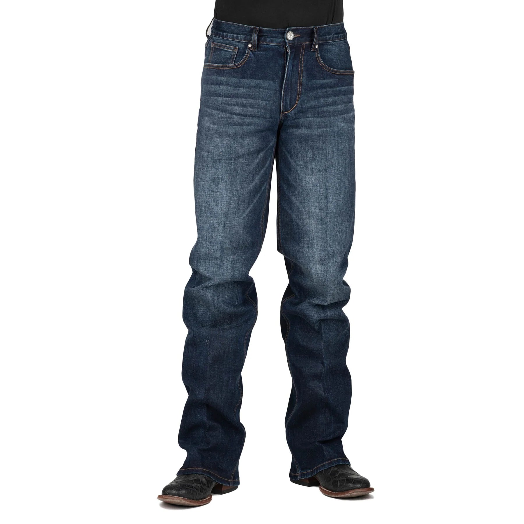 Tin Haul Men's Jeans 421 Regular Joe Fit Toe Bug Stitching Pocket