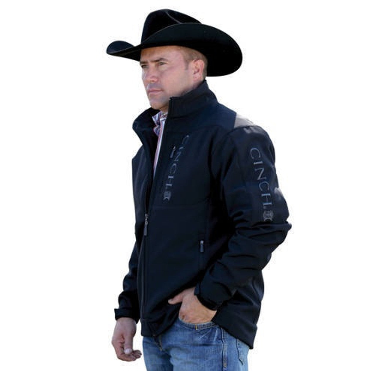 Cinch Mens "Bena" Bonded Jacket | Black